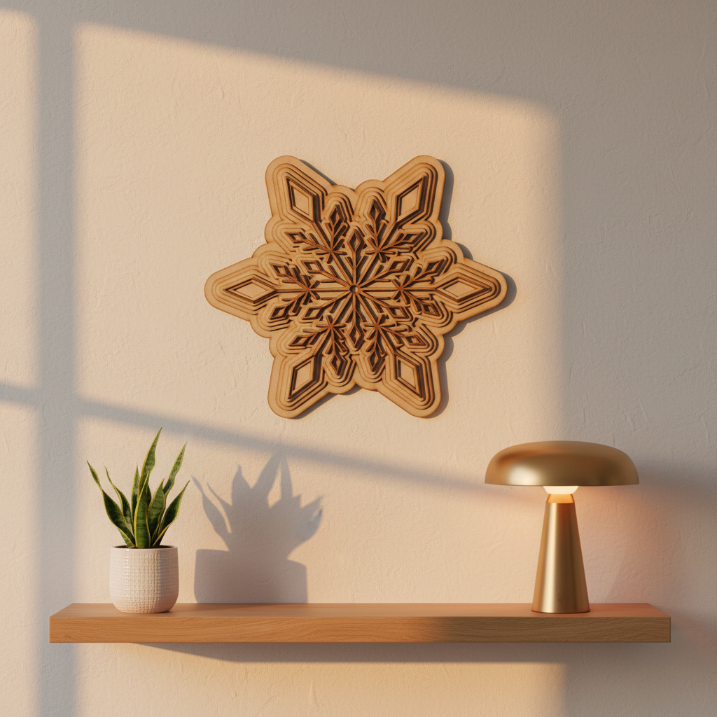 Star Mandala Wooden Wall Decor