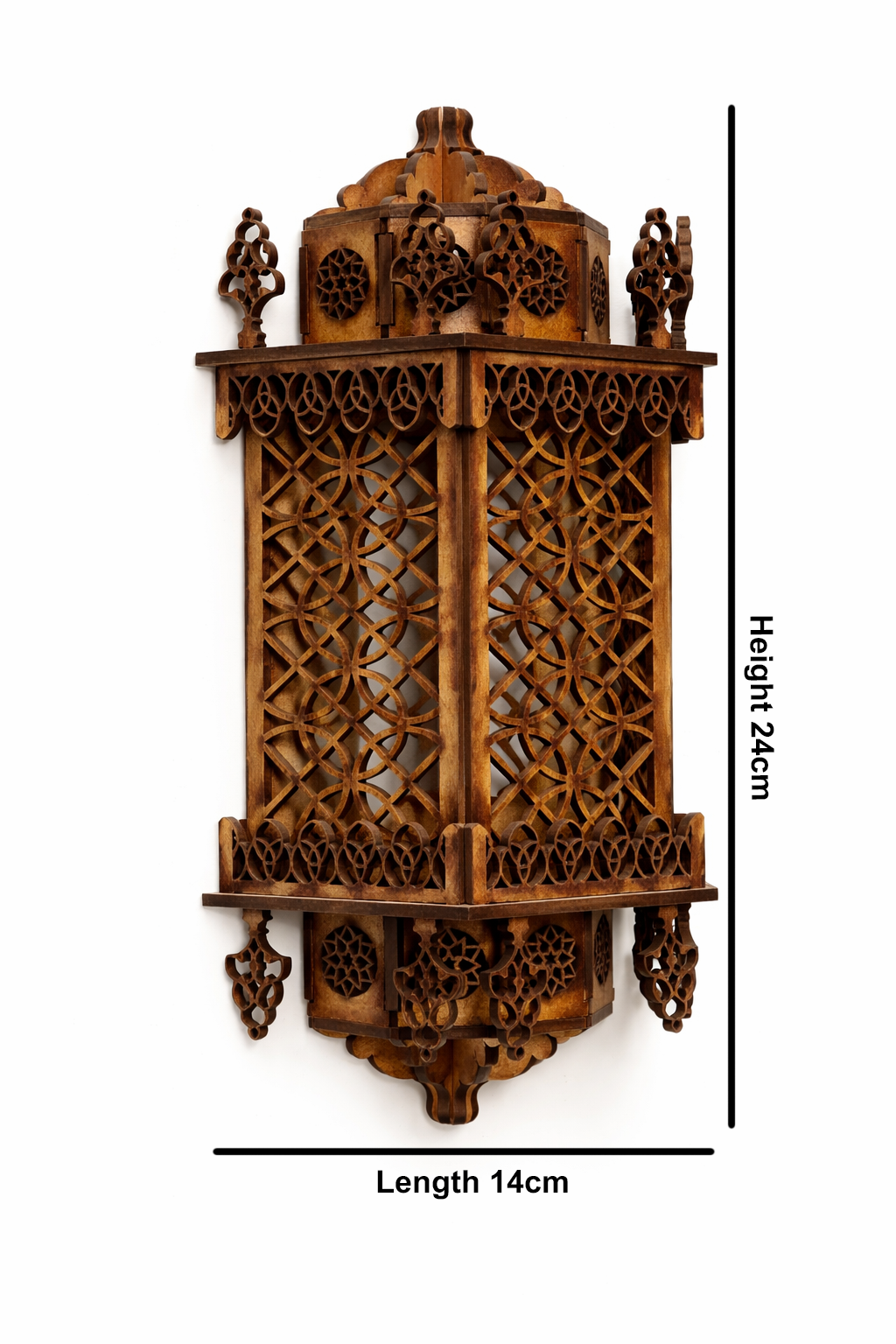 Vintage Wooden Wall Light