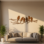 Wooden Birds Wall Frame