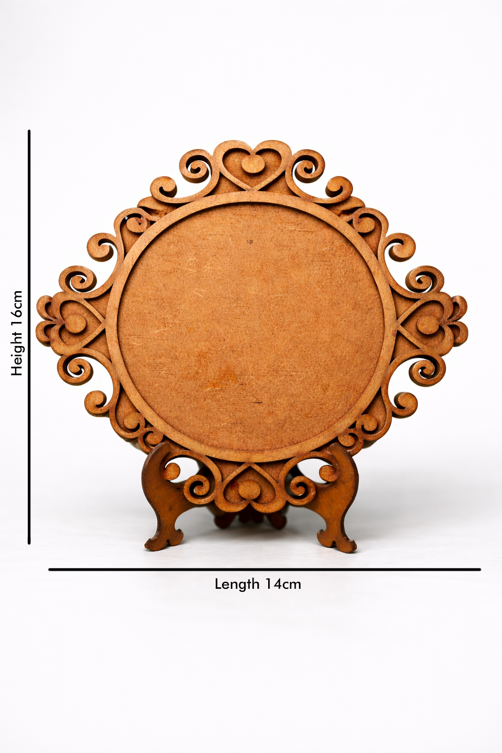 Wooden Circular Photo Frame