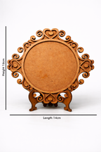 Wooden Circular Photo Frame
