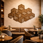 Wooden Cube Wall Frame