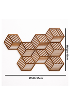 Wooden Cube Wall Frame