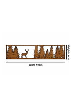 Wooden Deer & Forest Wall Art