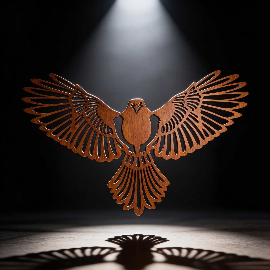 Wooden Eagle Wall Art