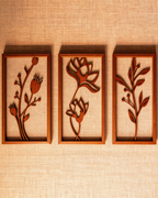 Wooden Floral Frame Set