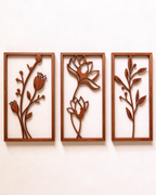 Wooden Floral Frame Set
