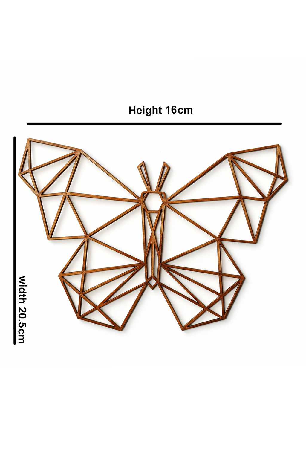Wooden Geometric Butterfly Wall Decor