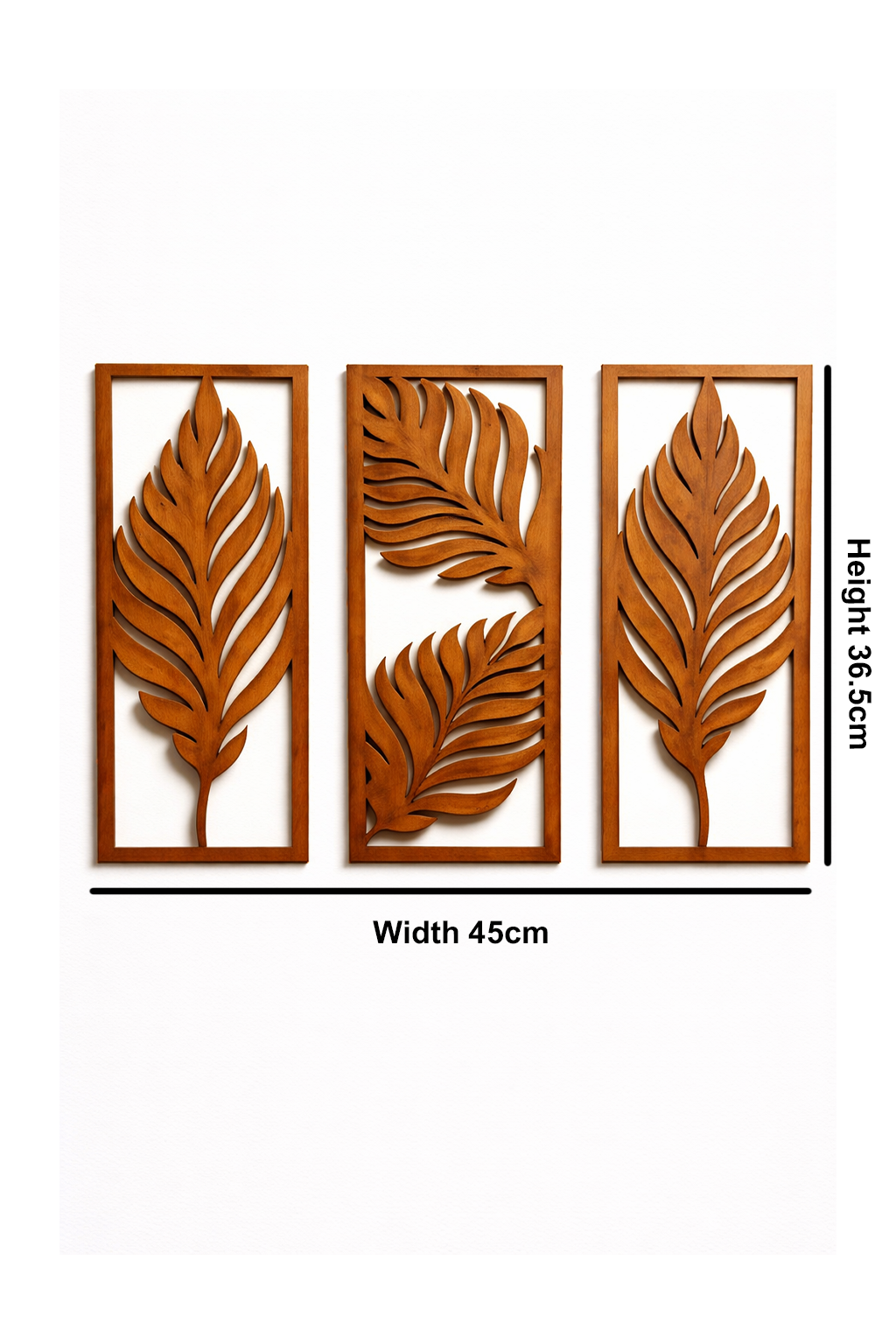 Wooden Leaf Frame Set