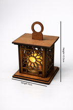 Wooden Mandir Glow Lamp