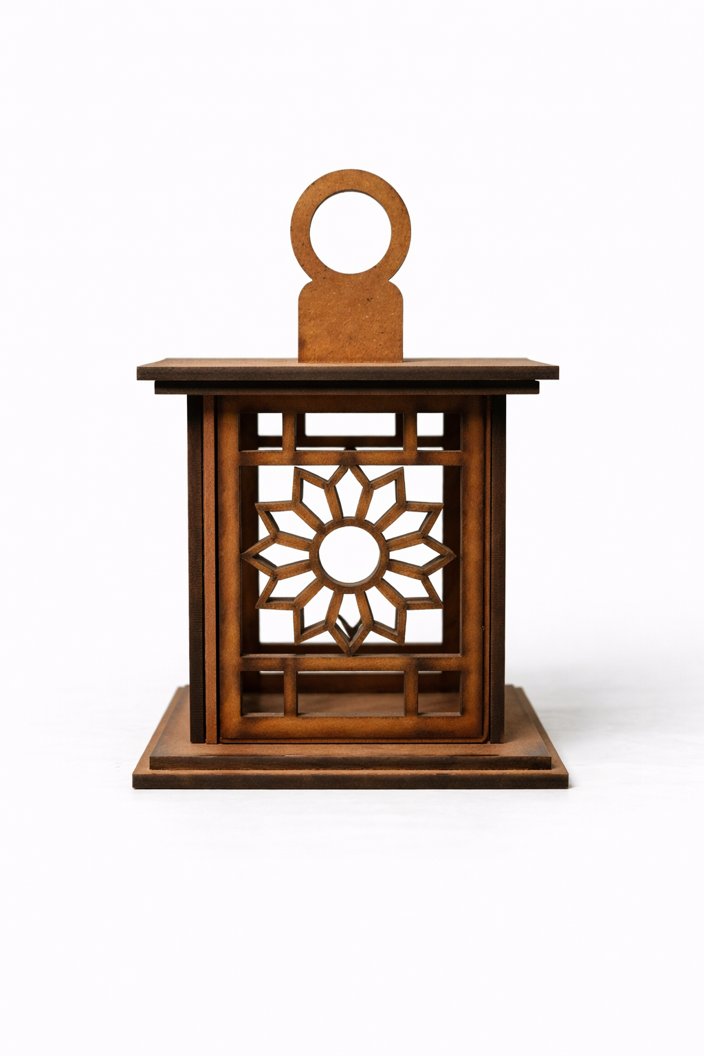 Wooden Mandir Glow Lamp