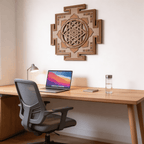Wooden Shree Yantra Wall Art