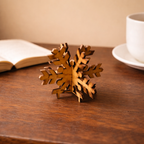 Wooden Snowflake Candle Holder