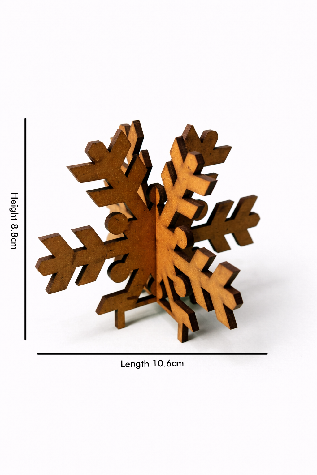 Wooden Snowflake Candle Holder