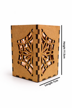 Wooden Square Pen Stand