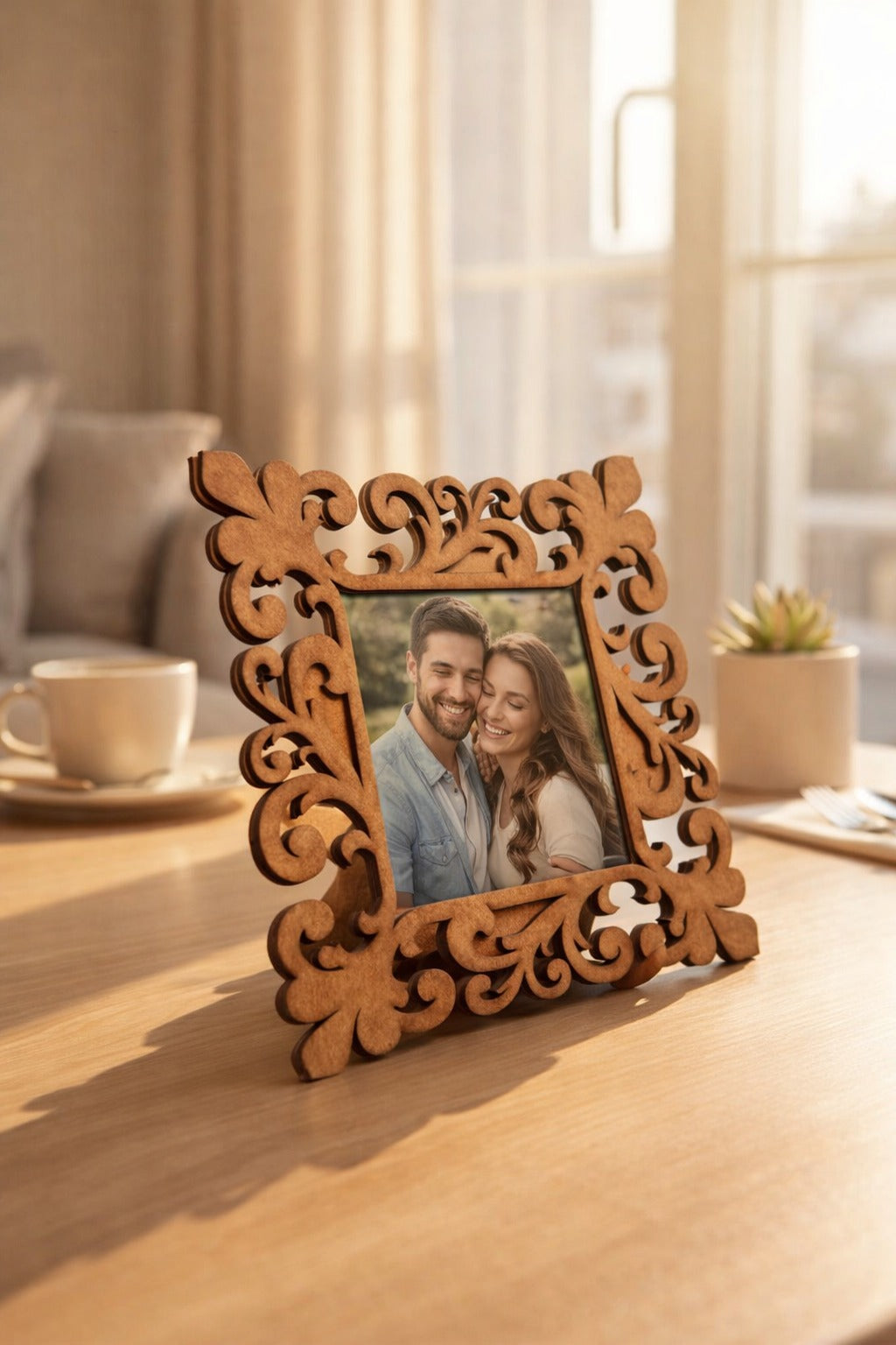 Wooden Square Photo Frame