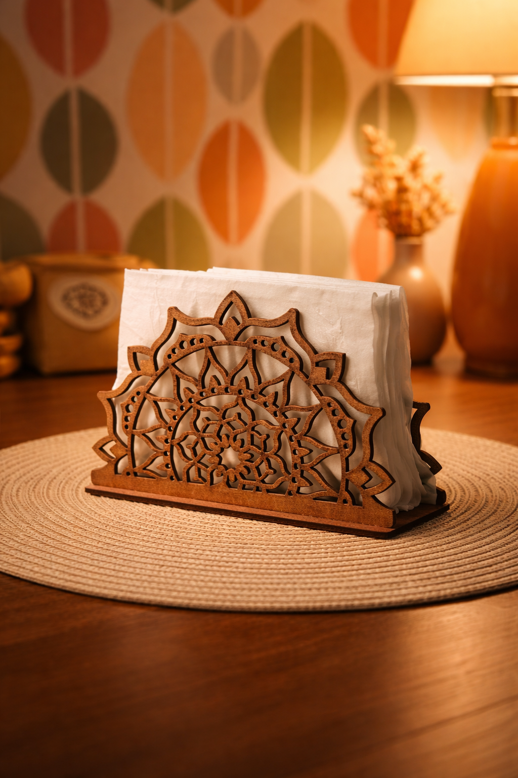 Wooden  Tissue Paper Holder