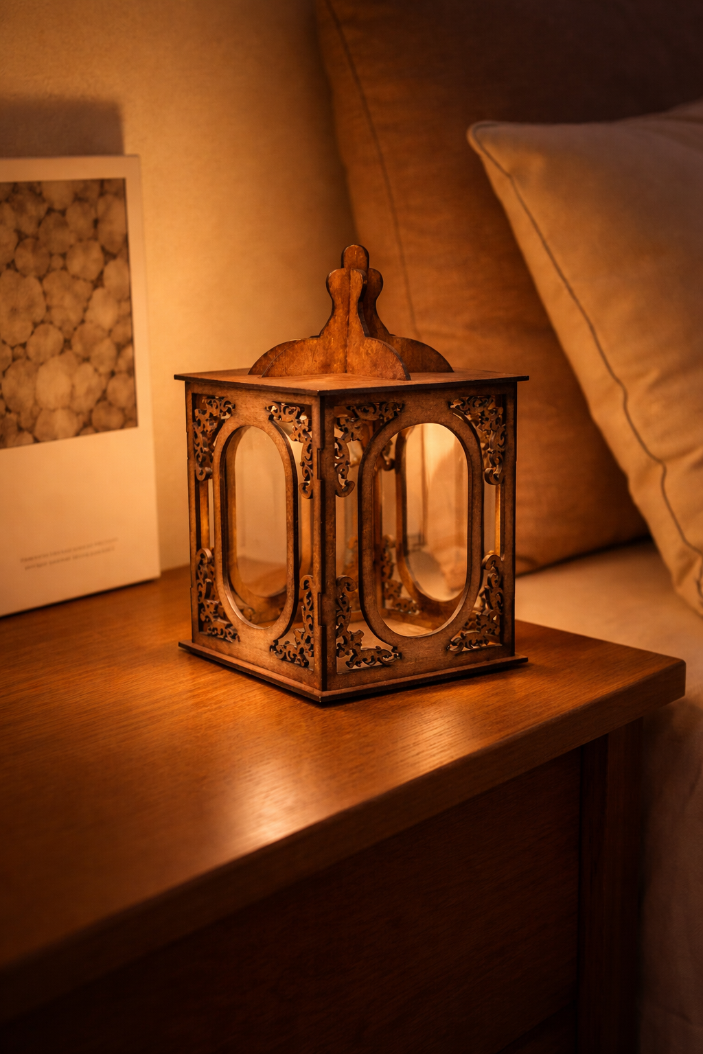 Wooden Vintage Glow Table Lamp