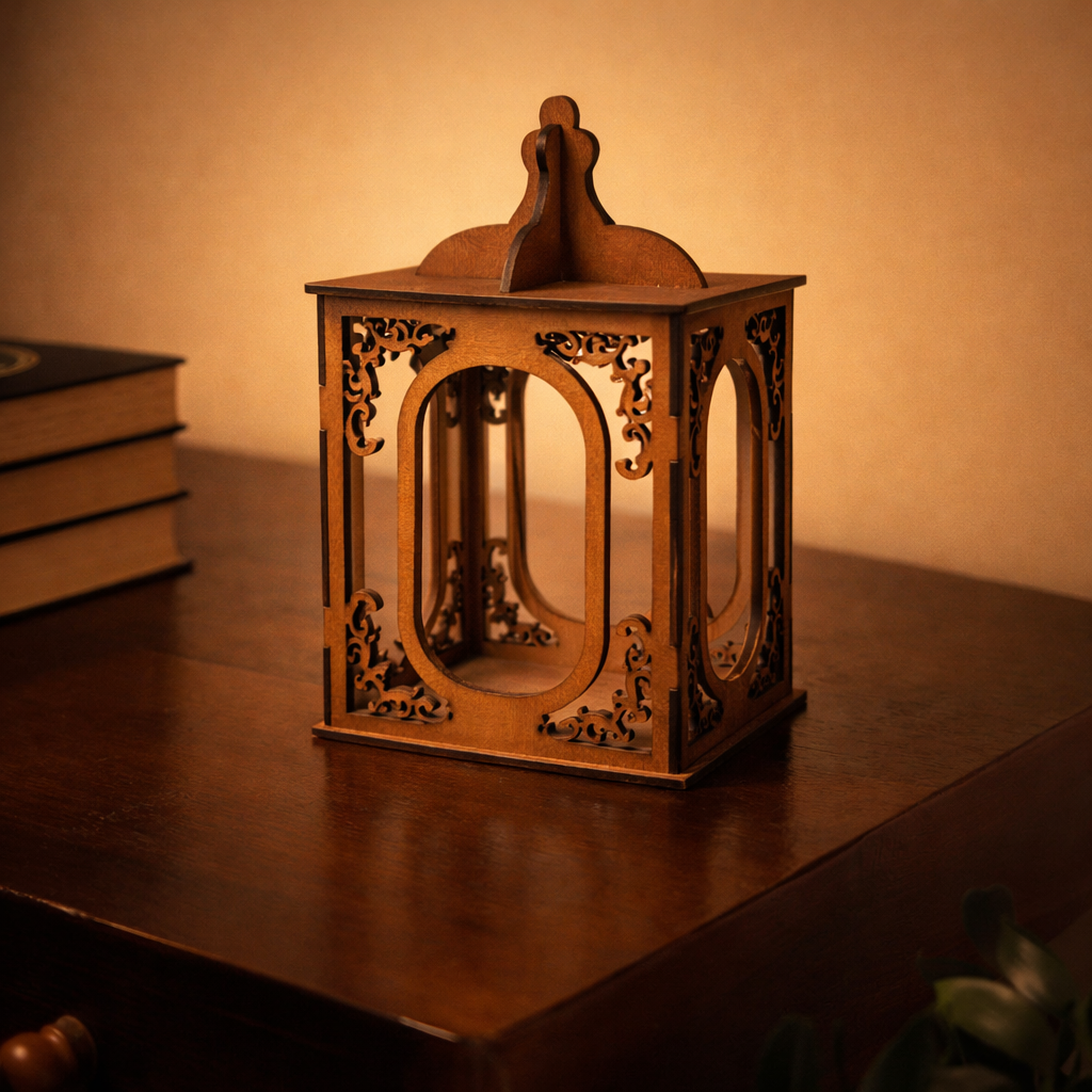 Wooden Vintage Glow Table Lamp