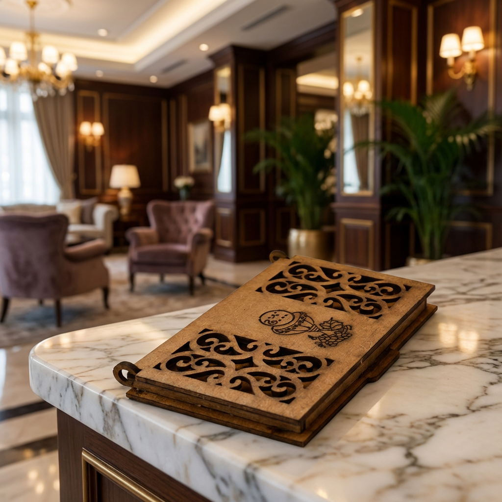 Wooden Visiting Card Holder